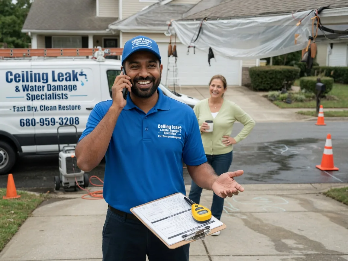 Ceiling Leak Cleanup Gerton, NC FAQs